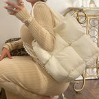 Zipper Cotton-padded Jacket Bag Pi-Mart