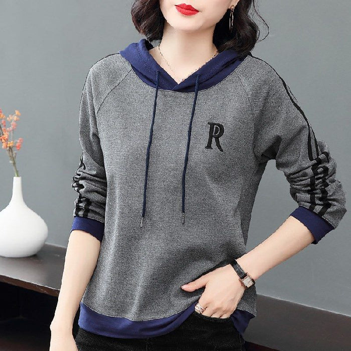 A middle-aged lady's hoodie Pi-Mart