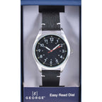 George Adult Male Analog Watch in Black and Silver Case (42033WMM) EasyOptionXY LLC