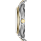 Time & Tru Women's Wristwatch: Two Tone Silver and Gold Round Case, 3 Link Bracelet (FMDOTT098) EasyOptionXY LLC