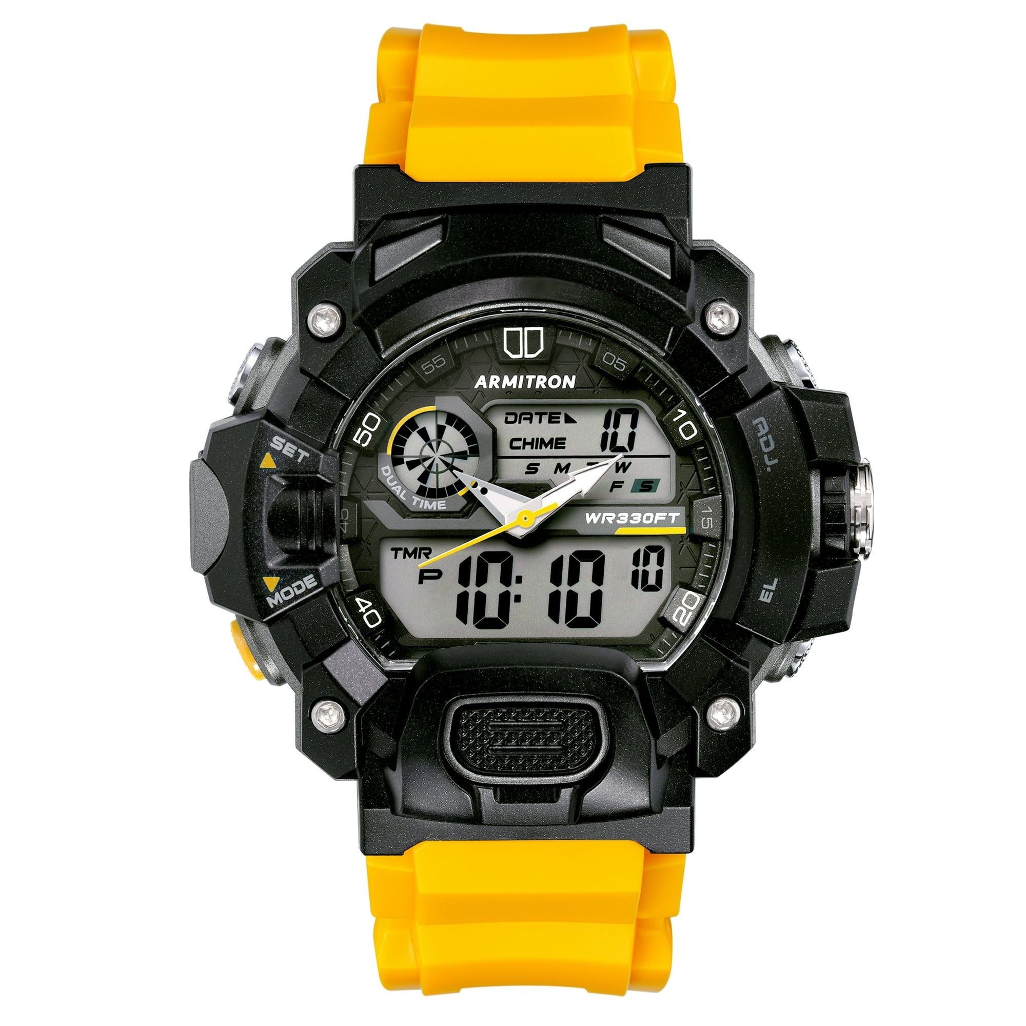 Armitron Unisex Sport Yellow Black Digi