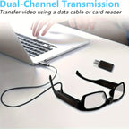 HD 1080P Smart Glasses Camera | Digital Video Recorder, 64GB Memory Card, Black ABS Frame, Rechargeable Battery, Eye Protection, HD Lens, Lightweight & Stylish Design, Sports Action Camera Lootquake LLC