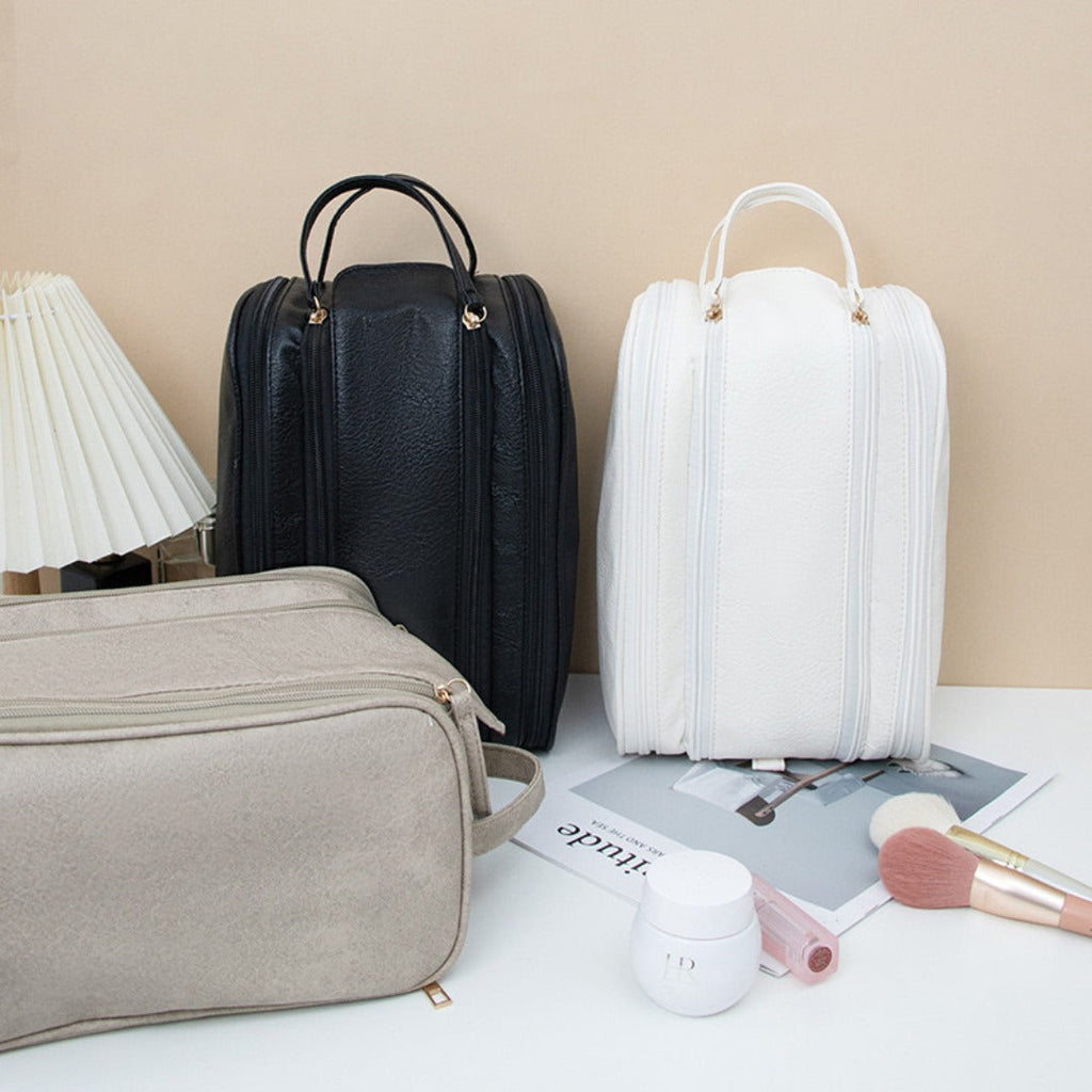 Makeup bag with compartments, Multifunctional cosmetic bag women's large capacity, portable storage bag, partition travel toilet bag, makeup bag organizer, - SJB-DIAMOND ELITES
