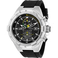 Invicta Men's Aviator Quartz 100m Stainless Steel/Black Silicone Watch 28102 EasyOptionXY LLC