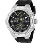Invicta Men's Aviator Quartz 100m Stainless Steel/Black Silicone Watch 28102 EasyOptionXY LLC