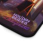 Desk Mat - Mousepad with Cozy Rainy Street Illustrations (Lootquake Holiday Series) Lootquake LLC