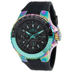 Invicta Men's 37033 Aviator Quartz Black Silicone Strap Chronograph Black Dial Watch EasyOptionXY LLC
