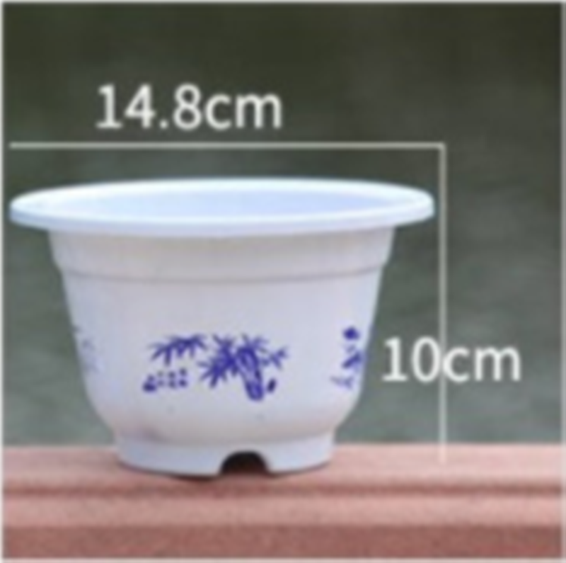 High quality thick plastic round flower pot