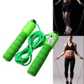 Skipping Rope With Counter Adjustable Length Counter Wear-resistant Foam Cotton Handle JumpRope Exercise Portable Sports Training Equipment Pi-Mart