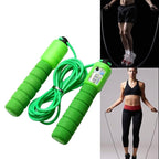 Skipping Rope With Counter Adjustable Length Counter Wear-resistant Foam Cotton Handle JumpRope Exercise Portable Sports Training Equipment Pi-Mart