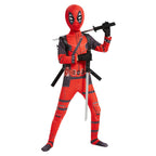Halloween Costume Deadpool onesie skinny children's clothes adult double knife backpack boys suit costumes boys - SJB-DIAMOND ELITES