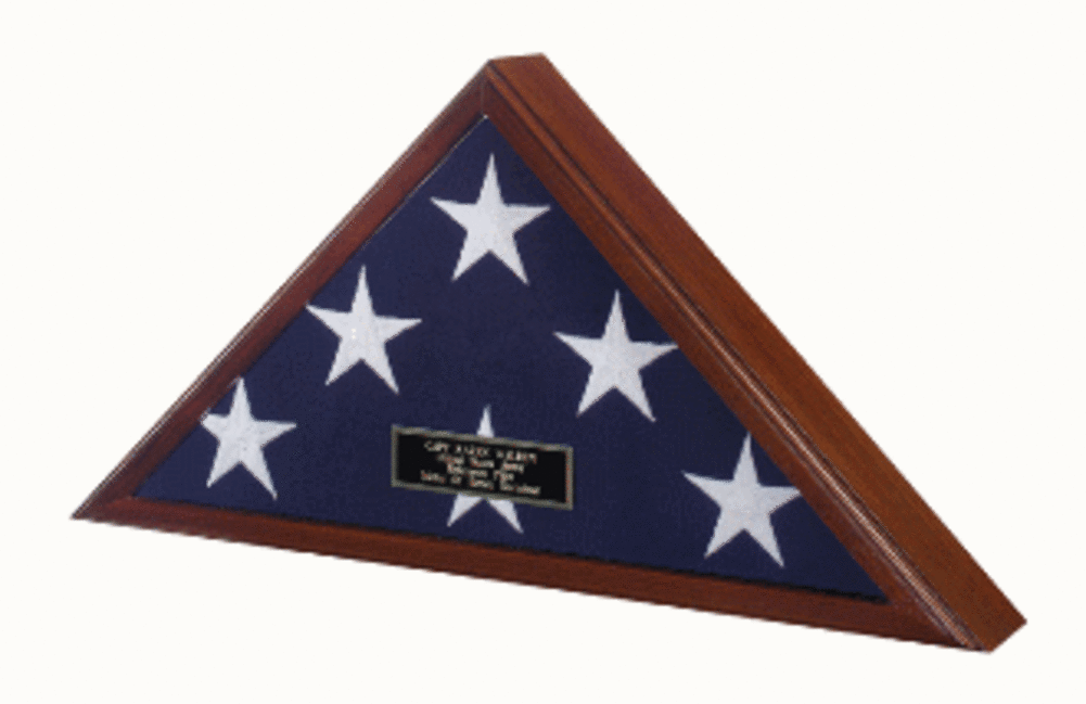 American Burial Flag Box, Large Coffin USA Flag Display Case. The Military Gift Store