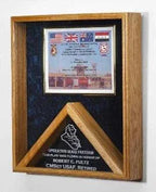 Large Military Flag Shadow Box and Medal Display. The Military Gift Store