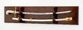 Sword Display Cases, 2 Swords Display Case, Solid Oak with Natural Finish The Military Gift Store