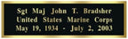Laser Engraved Name Plates. The Military Gift Store