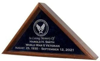 Large Flag Display Case - Burial, Casket Flag Case. The Military Gift Store