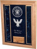 Military Shadowbox With Personalized Glass US Air Force, US Army, US Coast Guard The Military Gift Store