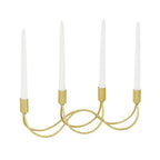 CosmoLiving by Cosmopolitan 4 Holder Gold Metal Candelabra EasyOptionXY LLC