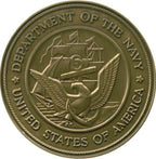 Military Service Medallions in Solid Brass Set of 6 Medallions. The Military Gift Store