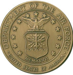 Military Service Medallions in Solid Brass Set of 6 Medallions. The Military Gift Store