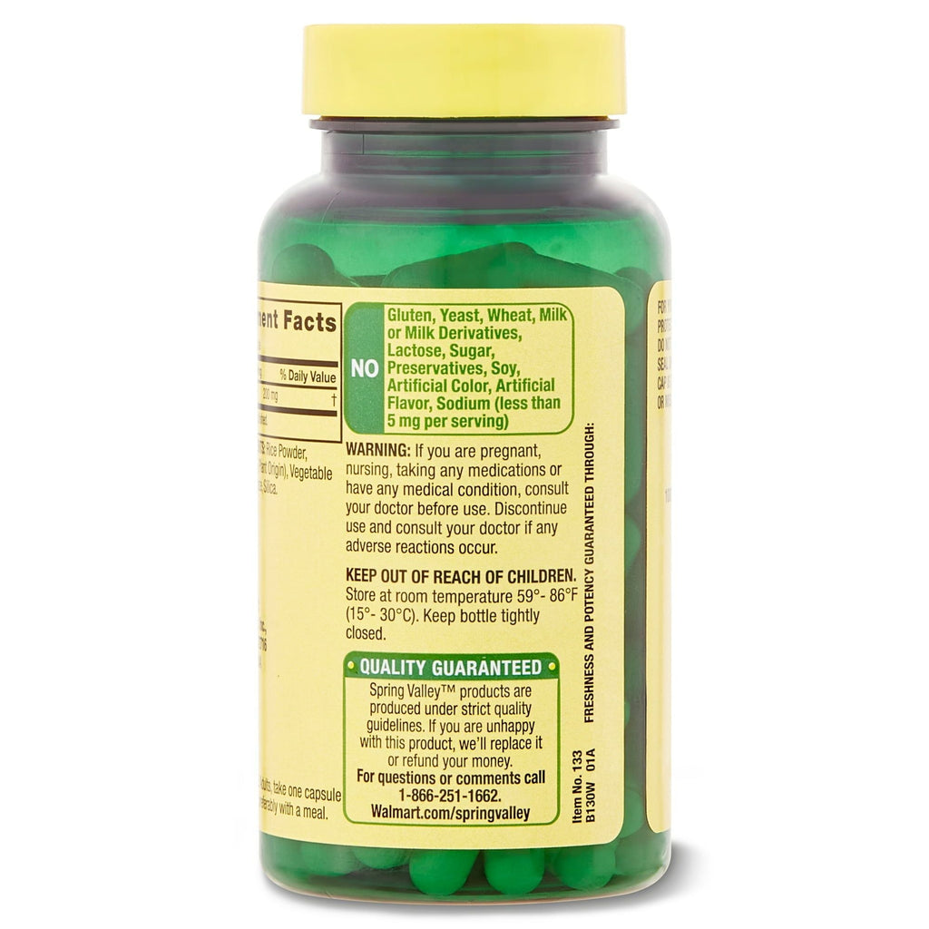 Spring Valley Alpha Lipoic Acid Dietary Supplement; 200 mg; 100 Count EasyOptionXY LLC