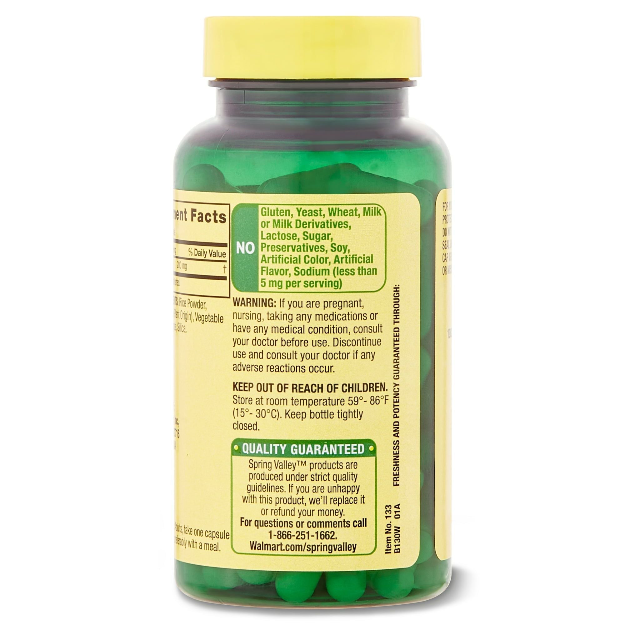 Spring Valley Alpha Lipoic Acid Dietary Supplement; 200 mg; 100 Count EasyOptionXY LLC