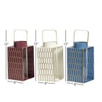 DecMode 8"W, 13"H Contemporary Lantern, Multi Color, 3 - Pieces