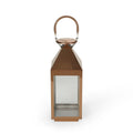 Noble House Eugene Kestrel 16" Modern Stainless Steel Lantern, Rose Gold EasyOptionXY LLC