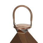 Noble House Eugene Kestrel 16" Modern Stainless Steel Lantern, Rose Gold EasyOptionXY LLC