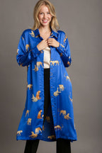 Full Size Animal Print Button Down Midi Shirt Dress Plus Size For Women –Comfortable, Chic and Bold Animal Print Dress for a Confident Look