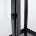 Ashuelot Stainless Steel Outdoor 19" Lantern, Black EasyOptionXY LLC