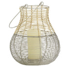 DecMode 11"W, 12"H Metal Contemporary Candle Lantern, Silver, 1 - Piece EasyOptionXY LLC
