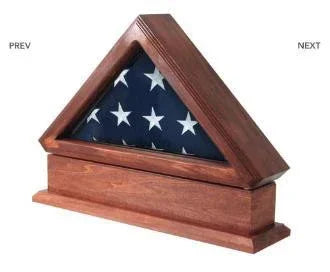 Flag Display Case AND Pedestal for American Flag The Military Gift Store