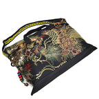 Canvas embroidered handbag Pi-Mart