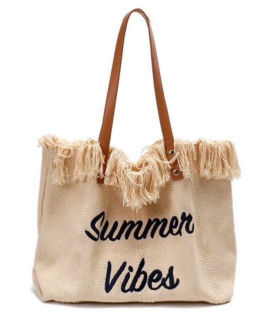 Bohemian canvas woven tote bag simple ethnic purse - SJB-DIAMOND ELITES