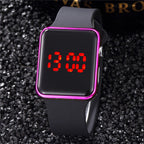 LED Electronic Sport Silicone Kids Watch Fashion Casual Outdoor Digital Display Watches Simple Kids Digital Watch Sport Led Simply Stylish Electronic Digital Wrist Watches For Women Ladies Teens Girls Stevvex