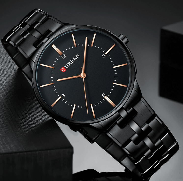 Men's  Waterproof Watch With Shining Bracelet In Five Modern Designs Perfect Gift For Your Loved One Stevvex