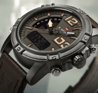 Men's Multifunction Digital Analog Waterproof Watch With Alarm And Automatic Time Zones Unique Design Excellent Gift - SJB-DIAMOND ELITES