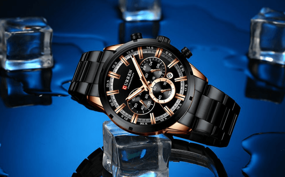 Men's Sports  Waterproof Stainless Steel Watch With Chronometers And Special Date Display Unique Design Perfect Gift Stevvex