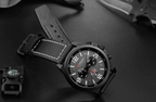Retro  Waterproof Watch With Chronometers Steel Case And Leather Belts Unique Design Excellent Look Perfect Gift For Your Man Stevvex
