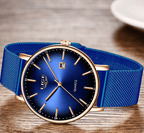 Men's Elegant  Watch With Stainless Steel Straps And Special Date Display Excellent Look Unique Design Perfect Gift Stevvex