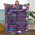 1pc Cozy Floral Grandma's Love Throw Blanket - Soft, Warm, Plush, and Gentle for Couch, Bed, Sofa - Heartfelt Gift for Granddaughter from Grandma Lootquake LLC