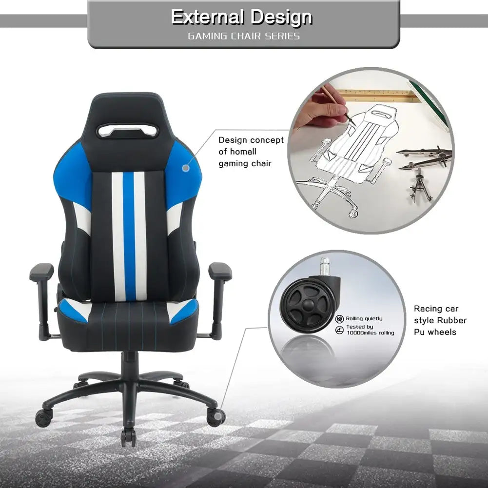 High Back Gaming Chair Racing Office Chair with PU Leather - SJB-DIAMOND ELITES