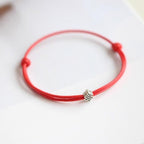 1/2pcs Adjustable Black Red Leather Rope Bracelet Couple Jewelry Handmade Braided Charm Bracelet Adjustable Rope Bracelets Jewelry Gift Bracelets For Men Women Mutual Attraction Handmade Rope For Women Men Stevvex
