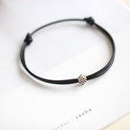 1/2pcs Adjustable Black Red Leather Rope Bracelet Couple Jewelry Handmade Braided Charm Bracelet Adjustable Rope Bracelets Jewelry Gift Bracelets For Men Women Mutual Attraction Handmade Rope For Women Men Stevvex