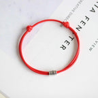 1/2pcs Adjustable Black Red Leather Rope Bracelet Couple Jewelry Handmade Braided Charm Bracelet Adjustable Rope Bracelets Jewelry Gift Bracelets For Men Women Mutual Attraction Handmade Rope For Women Men Stevvex