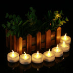 12Pcs Battery Operated LED Tea Lights Candles Flameless Wedding Decor  Realistic and Bright Flickering Holiday Gift Flameless LED Electric Candles for Seasonal & Festival Party Home Decoration Stevvex