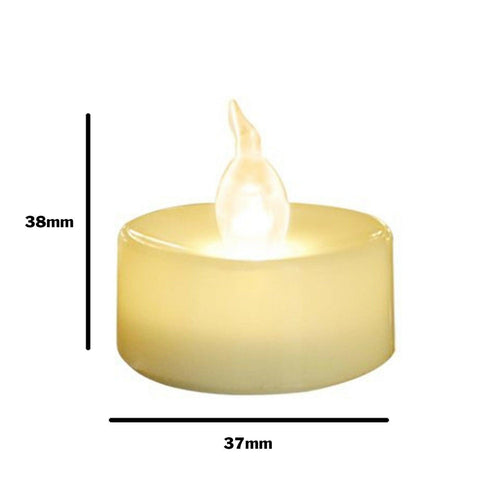 12Pcs Battery Operated LED Tea Lights Candles Flameless Wedding Decor  Realistic and Bright Flickering Holiday Gift Flameless LED Electric Candles for Seasonal & Festival Party Home Decoration Stevvex