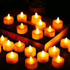 12Pcs Battery Operated LED Tea Lights Candles Flameless Wedding Decor  Realistic and Bright Flickering Holiday Gift Flameless LED Electric Candles for Seasonal & Festival Party Home Decoration Stevvex