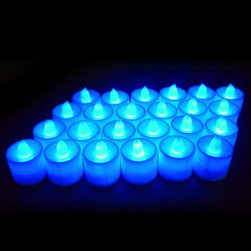 12Pcs Electronic LED Tea Light Candles  Flickering Bulb Battery Operated Flameless LED Tea Light for Seasonal & Festival Celebration Electric Fake Candle Realistic Battery-Powered Flameless Candles for Home Bedroom Party Wedding Festival Decor Stevvex